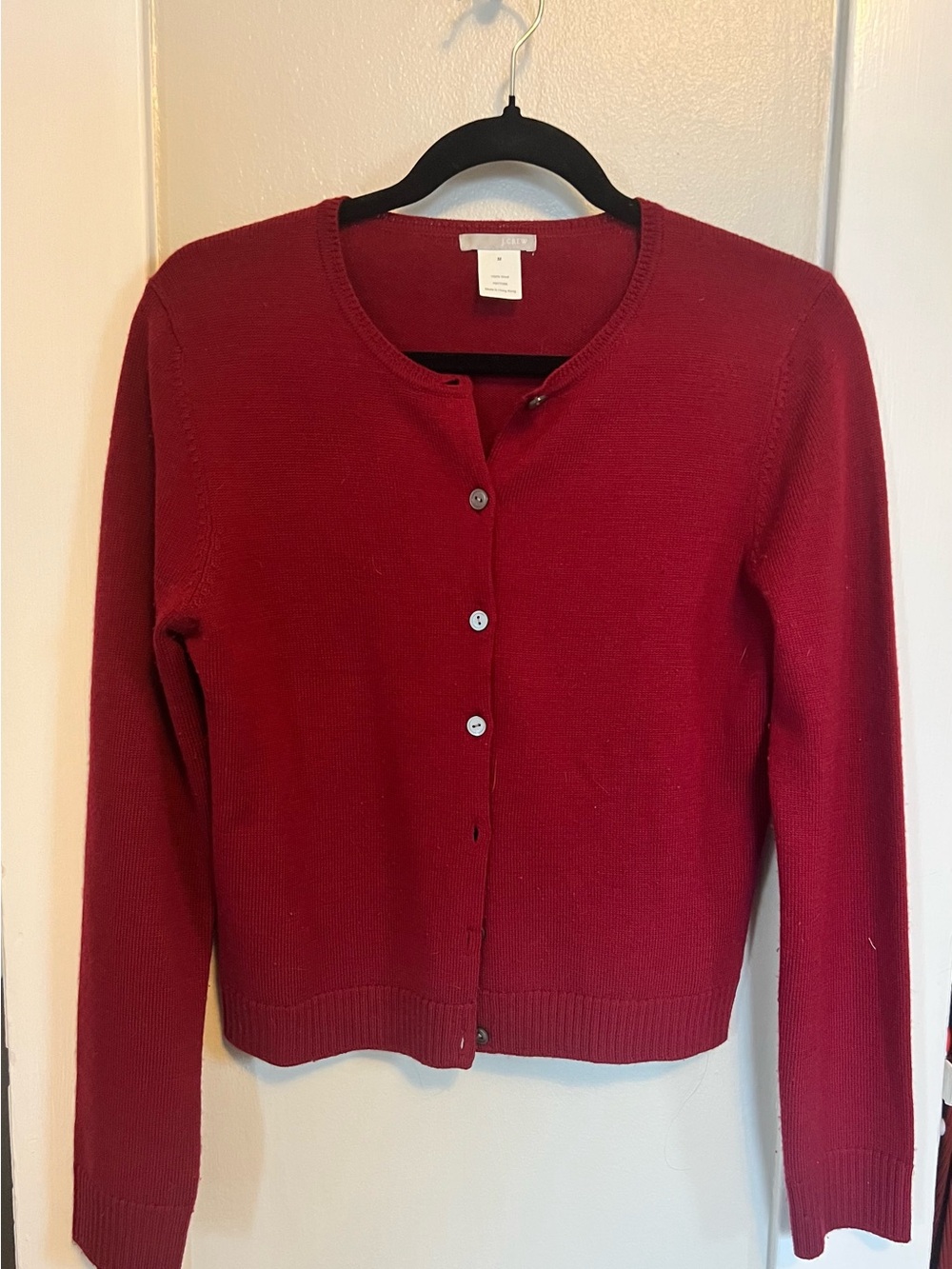Late 90s J. Crew Crewneck Button Cardigan, fantastic quality